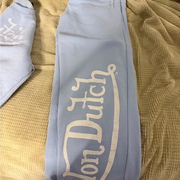 Von Dutch Sky Blue Logo Tracksuit - Picture 2 of 3